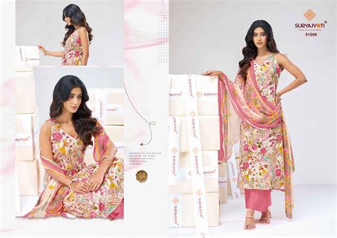 Suryajyoti Naishaa Vol 51 Jaam Satin Dress Material Wholesale Price