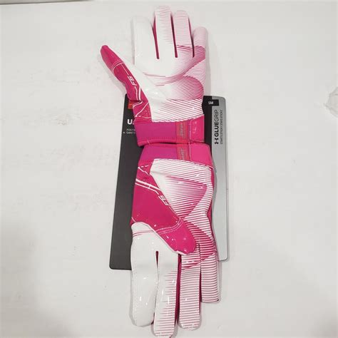 Under Armour Football Gloves Pink