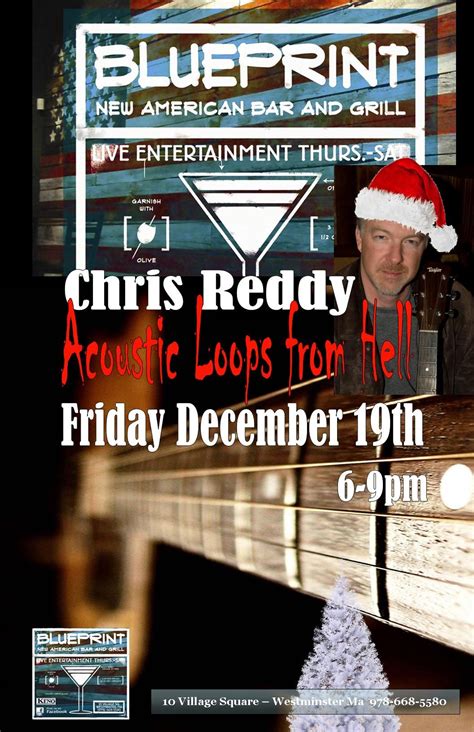 Chris Reddy Solo Acoustic, Blueprint New American Bar and Grill ...