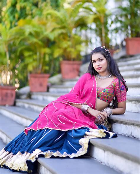 Sakshi Blue Lehenga Set – House of Anjana Bohra