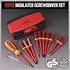 SEDY 1000V Insulated Electrician Screwdriver Set - 13-Piece ...