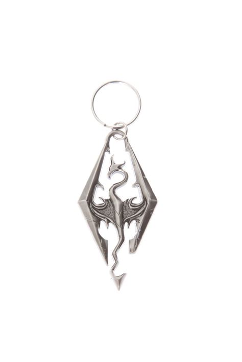 The Elder Scrolls V: Skyrim Dragon Key Chain : Amazon.in: Fashion