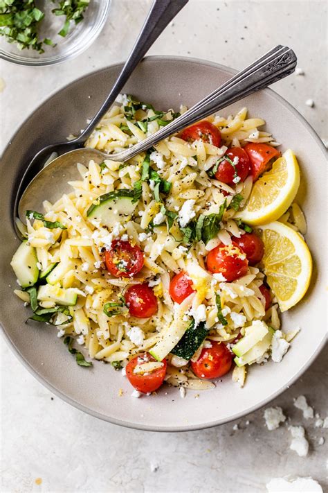 Cold Orzo Salad Recipe Orzo Salad With Sauteed Green Beans & Tomatoes
