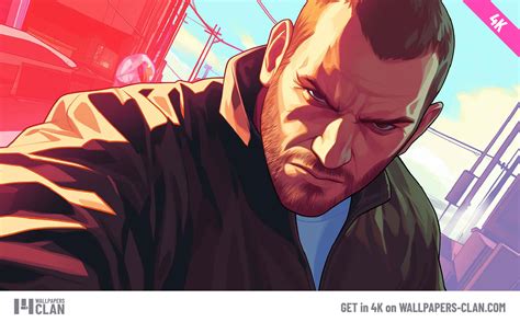 Grand Theft Auto IV Niko Bellic Desktop Wallpaper - GTA Wallpaper