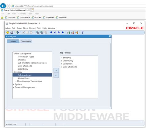 Image result for Software Application Example of Oracle Forms 12C