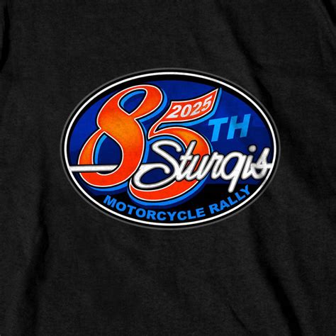 2025 Sturgis Motorcycle Rally Rally Logo Black Men's T-Shirt ...