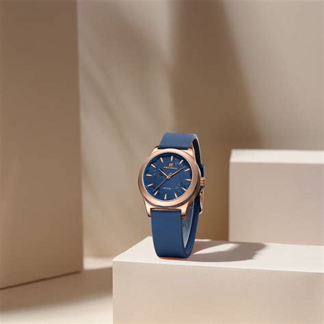 NF5051 Blue dial with silicone strap Analog Watch – Alix Store