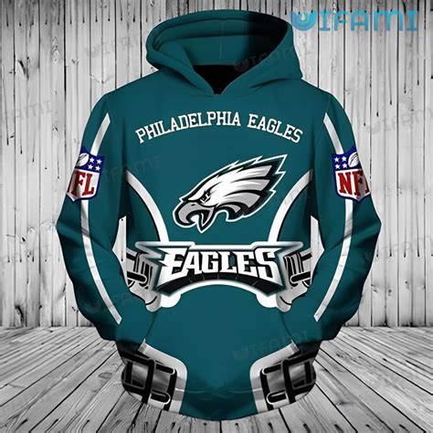 Philadelphia Eagles Hoodie 3D Logo Philadelphia Eagles Gift ...