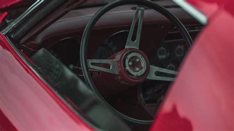 Wallpaper chevrolet corvette, car, chevrolet, steering wheel, red hd ...