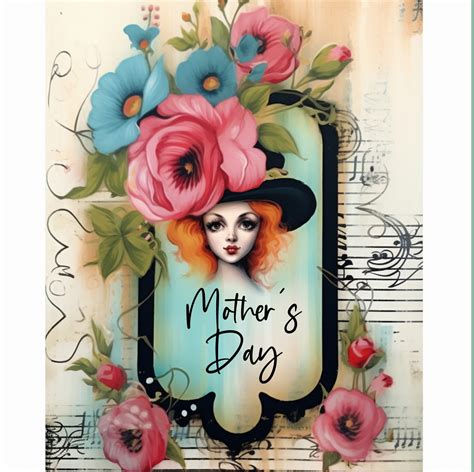 Vintage Mother's Day Greeting Card Free Stock Photo - Public Domain ...