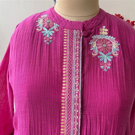 Berry Bloom High Low Coord Set – PRABIR JAIPUR