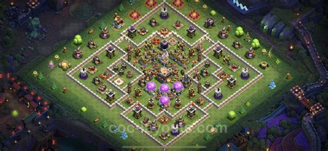 Farming Base TH11 with Link, Anti 2 Stars, Hybrid - Clash of Clans ...