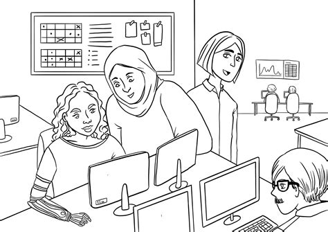 Computer Lab Coloring Pages 的图像结果