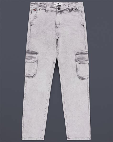 Wisteria Gray Slim Fit Mid-Rise Clean Look Stretchable Denim Jeans