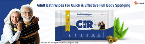 CIR Soft Body Cleansing Wet Bed Bath Wipes for Adults | Body Sponging ...