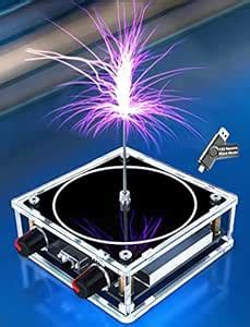 Buy Bluetooth Music Tesla Coil Touchable Artificial Lightning Arc ...