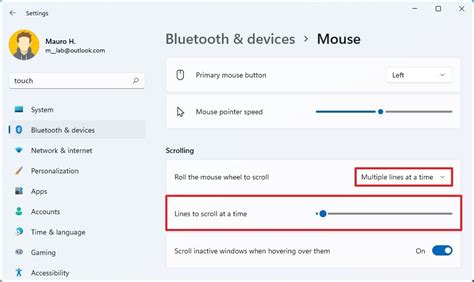 Image result for Mouse Scroll Settings Windows 11