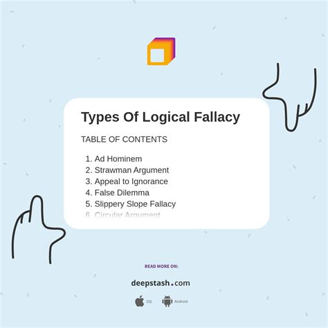 Types Of Logical Fallacy - Deepstash