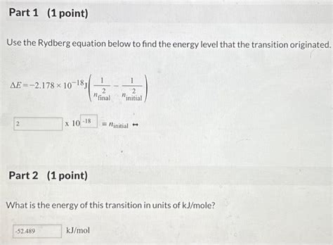 Image result for Rydberg Equation Example