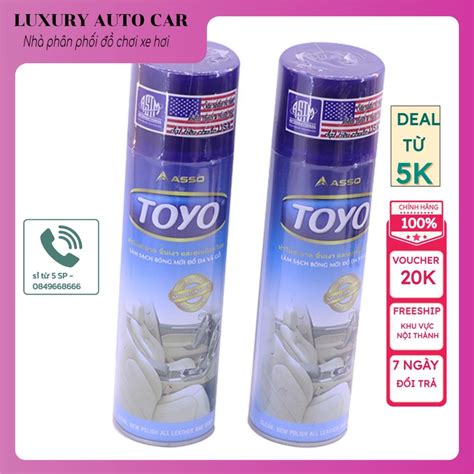(Set 2 chai ) Bình Xịt Đánh Bóng Đồ Da Nhựa Gỗ Và Nội Thất Xe Ô Tô Toyo 500ml - Luxury autocar ...
