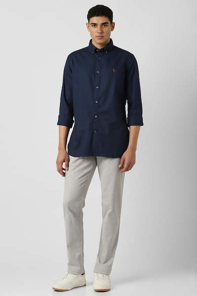 Van Heusen Sport Casual Shirts, Van Heusen Navy Shirt for Men at ...