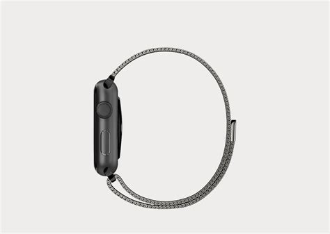 Graphite Black Apple Milanese Loop Magnetic Fit Watch Band | Friday