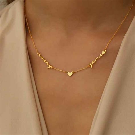 Custom Two-Name Handwriting Necklace - KraftedKey