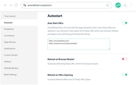 Auto Refresh Plus Settings 的图像结果
