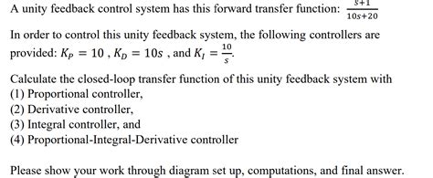Image result for Unity Feedback Transfer Function Controller Form