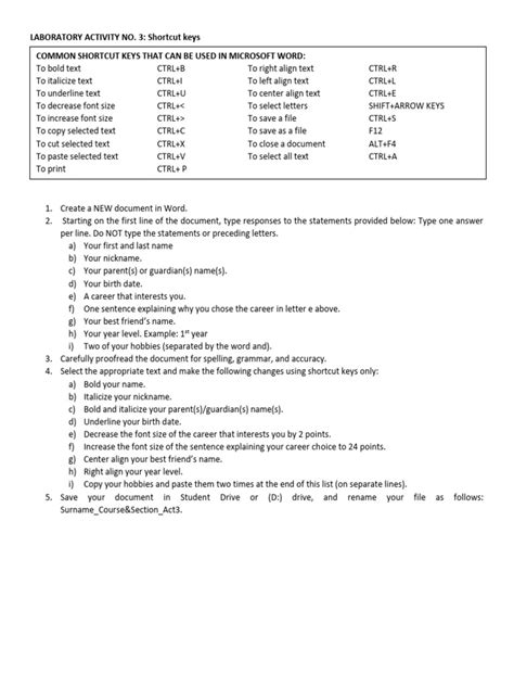 Shortcut Keys Using in Lab English 的图像结果