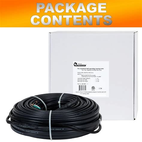 100 ft. Heating Cables for Pipes and Roof De-Icing, India | Ubuy