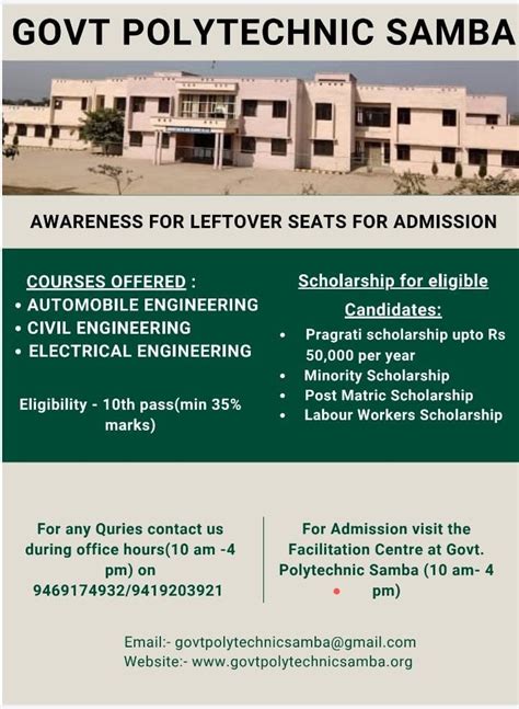 Government Polytechnic College, Samba, J&K - India