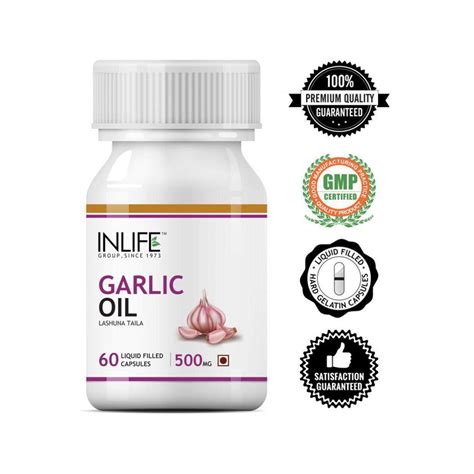 Buy INLIFE Garlic Oil Capsule (500mg) - Cureka