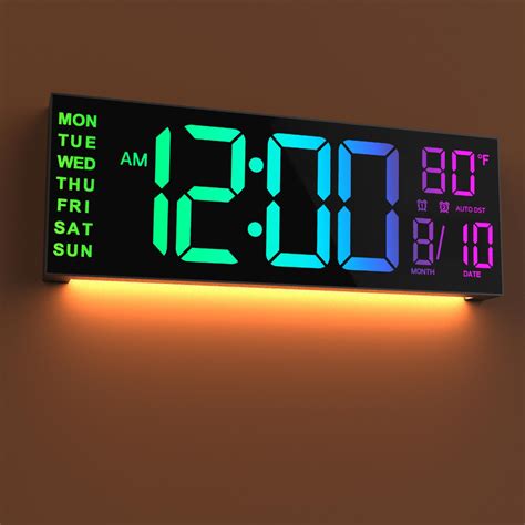 Amazon.com: ANALOI Digital Wall Clock Large Display, 13.7 inch Large ...