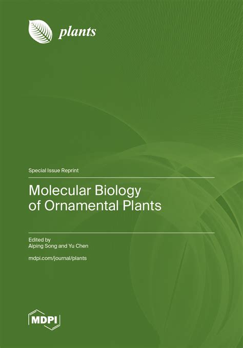Molecular Biology of Ornamental Plants | MDPI Books
