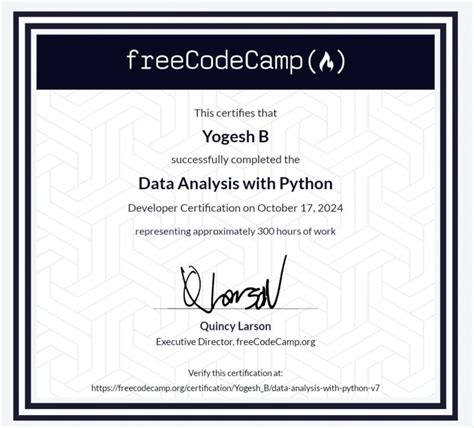 Image result for Freecodecamp Data Analytics Python Certification