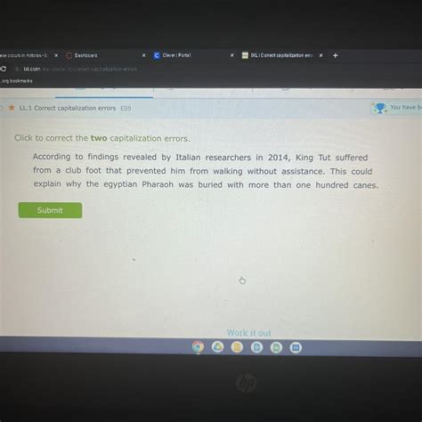 Click to correct the two capitalization errors. - brainly.com