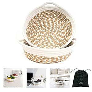 Textile and Beyond Boho Home Decor Set of 2 Stylish & Functional Jute ...