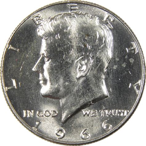 1966 Kennedy Half Dollar Uncirculated Silver Clad 50c Coin at Amazon's ...