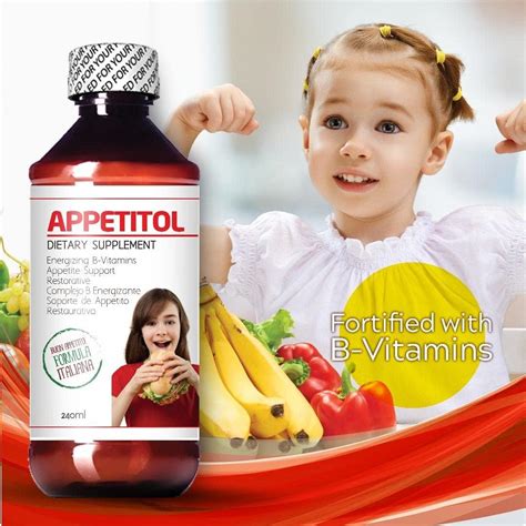 Appetitol Appetite-Weight Gain | Natural Stimulant for Underweight Children | Fortified with ...