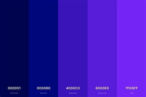 26. Violet And Navy Blue Color Palette Color Palette with Federal Blue ...