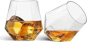 Set of 6 Clear Old‑Fashioned Tumblers for Whiskey, Scotch or Cocktails ...