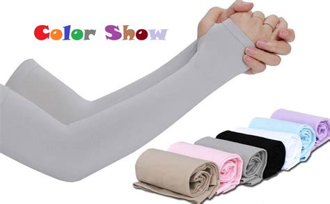 Brats N Beauty -Black Colour Finger Cut Protection Arm Sleeves, Hand ...