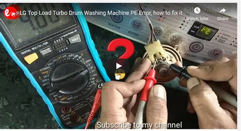 Image result for Pe Error in LG Washing Machine