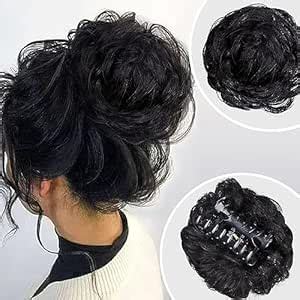 CLITZ Claw Clip in Hair Bun Messy Hair Extension |Hair Extensions ...
