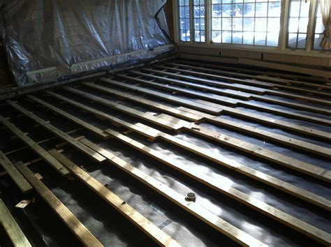 Sleeper Floor Over Concrete Subfloor How To Correctly Level A Raised