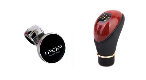 Combo of Canabee Type R Gear Knob- Black + ipop steering Knob for Tata ...