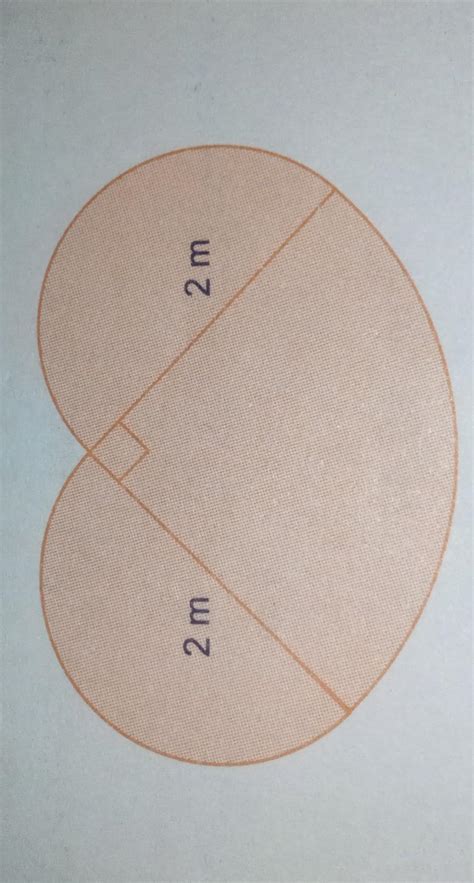 is made up of two semi circles and a quarter circle find the area and ...