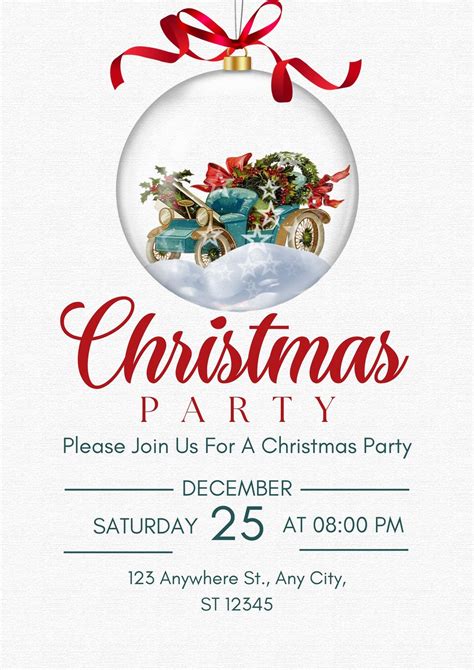 Free Printable Christmas Party Flyer Templates Powerpoint