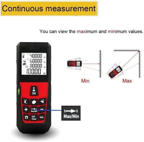 Techtest LDM-80M Laser Distance Meter, Distance Calculator, Laser ...